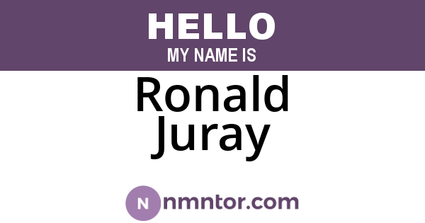 Ronald Juray