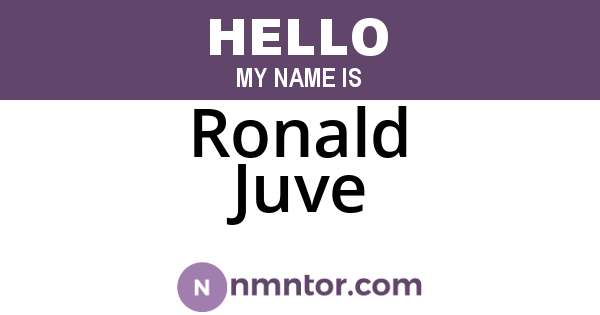Ronald Juve