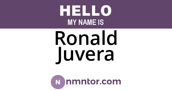 Ronald Juvera
