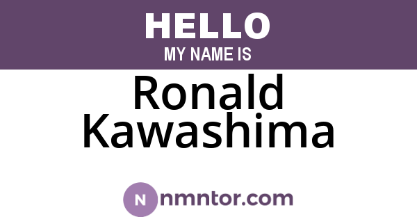 Ronald Kawashima