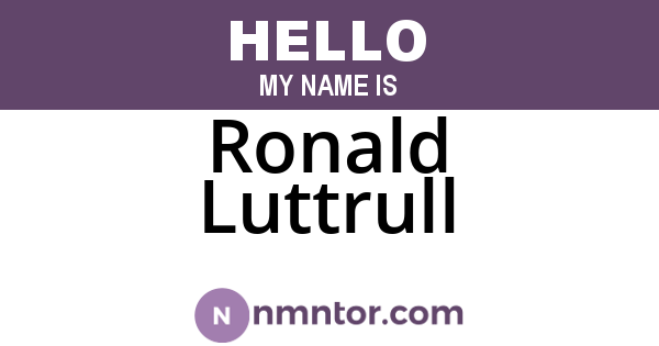 Ronald Luttrull