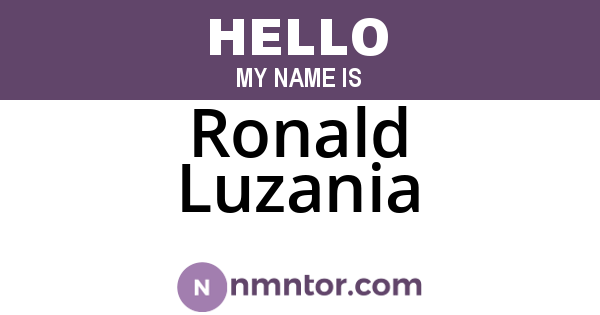 Ronald Luzania