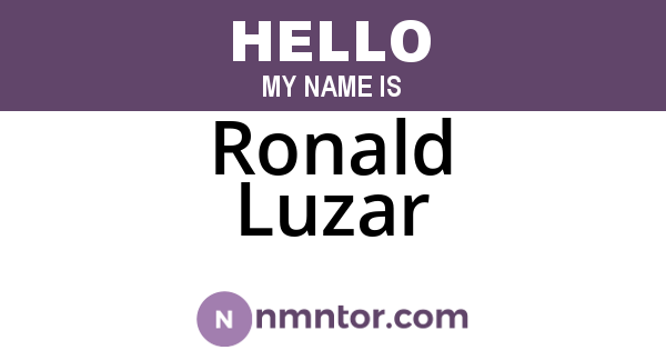 Ronald Luzar