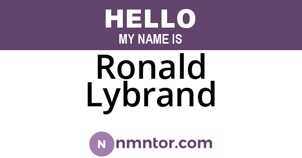 Ronald Lybrand