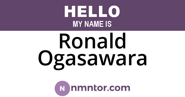 Ronald Ogasawara