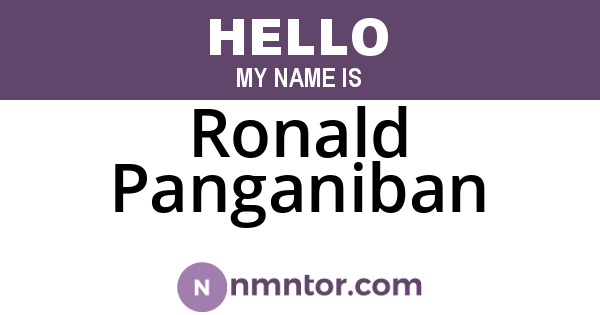 Ronald Panganiban
