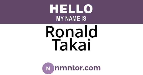 Ronald Takai