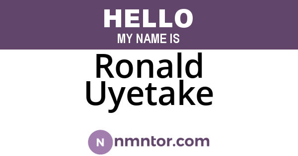 Ronald Uyetake