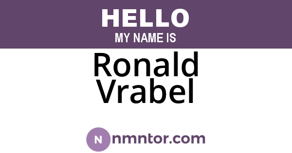 Ronald Vrabel
