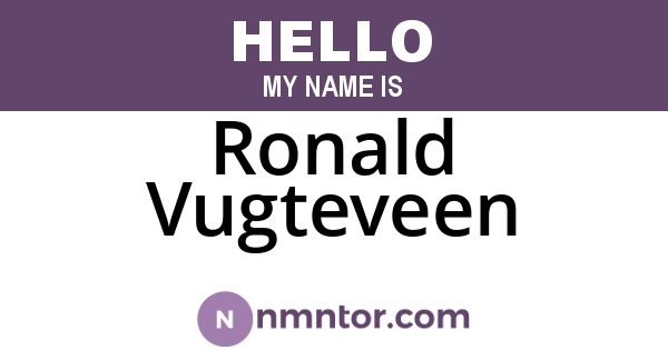 Ronald Vugteveen
