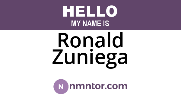 Ronald Zuniega