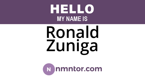 Ronald Zuniga