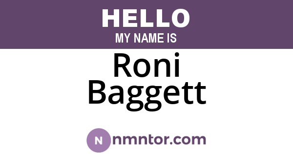 Roni Baggett