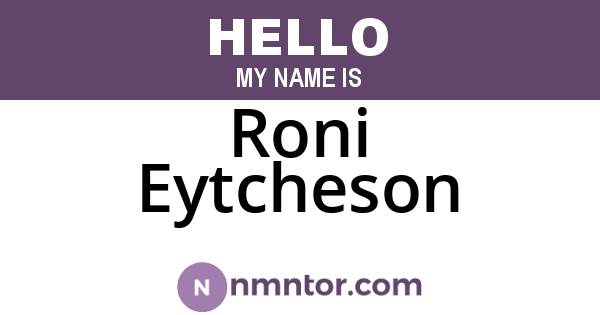 Roni Eytcheson