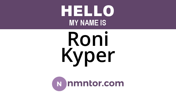 Roni Kyper
