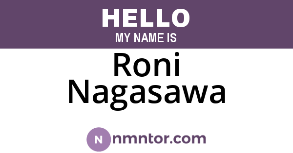 Roni Nagasawa