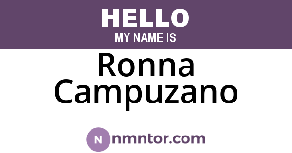 Ronna Campuzano