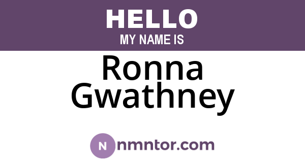 Ronna Gwathney