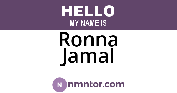 Ronna Jamal