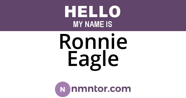Ronnie Eagle