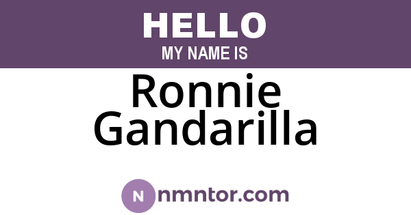 Ronnie Gandarilla