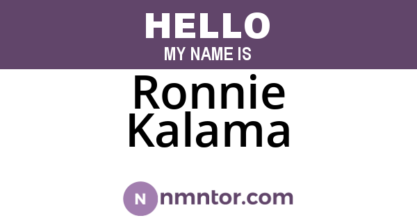 Ronnie Kalama