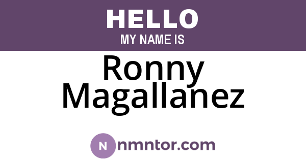 Ronny Magallanez