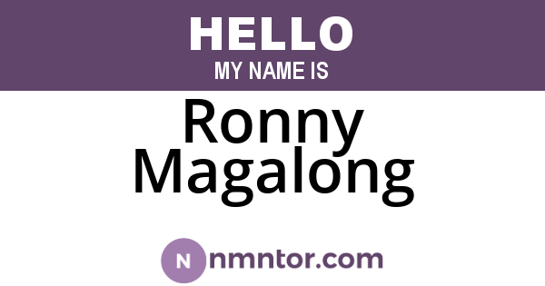 Ronny Magalong