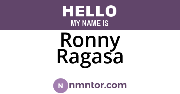 Ronny Ragasa