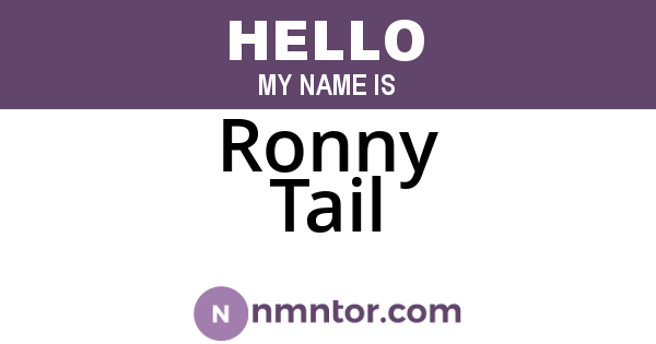 Ronny Tail