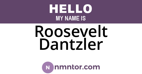 Roosevelt Dantzler