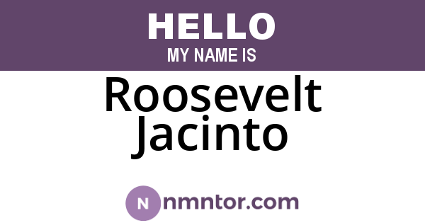Roosevelt Jacinto