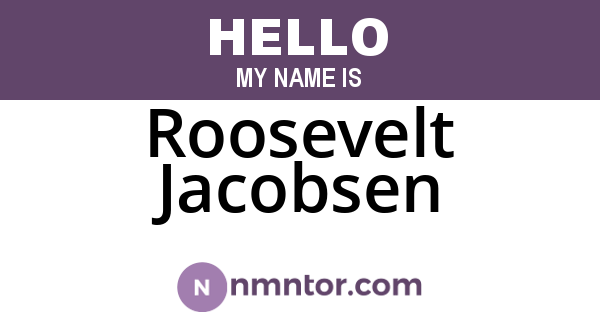 Roosevelt Jacobsen