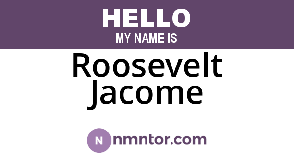 Roosevelt Jacome