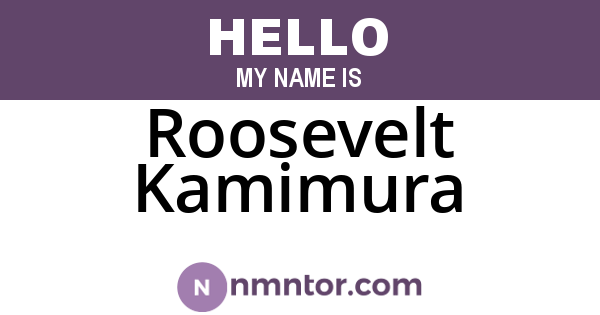 Roosevelt Kamimura