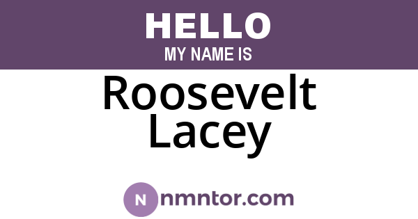 Roosevelt Lacey