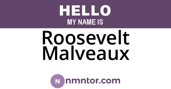 Roosevelt Malveaux
