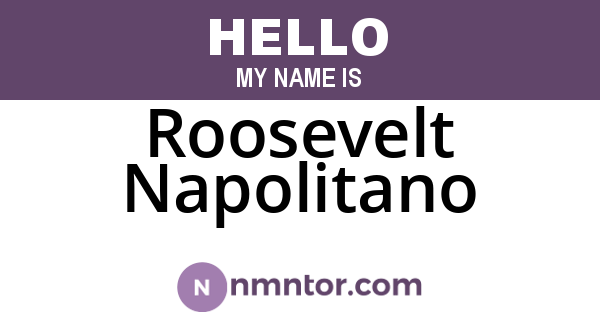 Roosevelt Napolitano