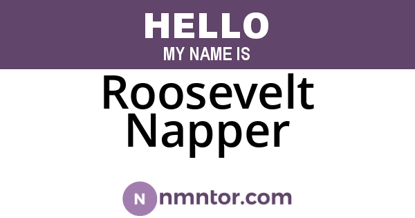 Roosevelt Napper