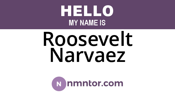 Roosevelt Narvaez