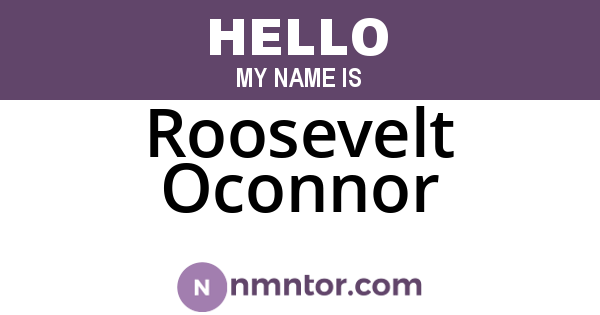 Roosevelt Oconnor