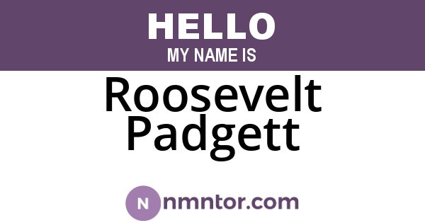 Roosevelt Padgett