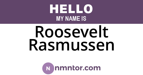 Roosevelt Rasmussen