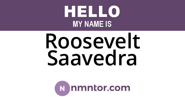 Roosevelt Saavedra