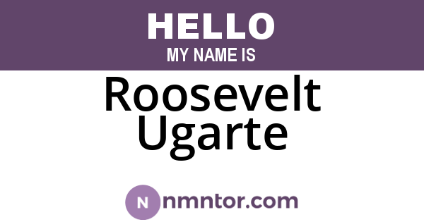 Roosevelt Ugarte