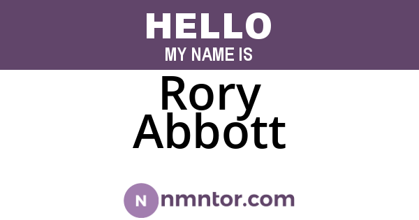 Rory Abbott