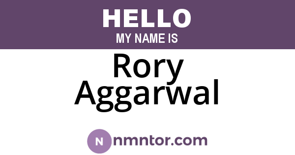 Rory Aggarwal