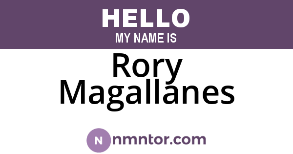 Rory Magallanes