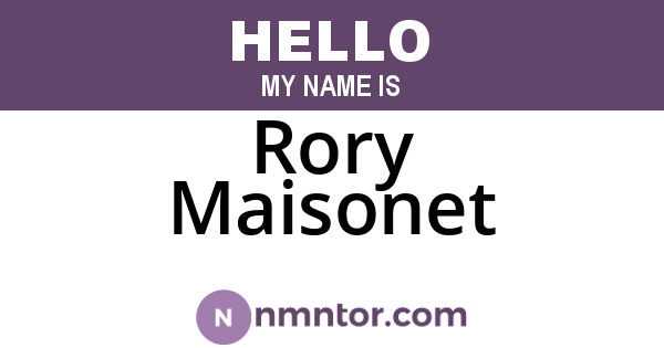 Rory Maisonet