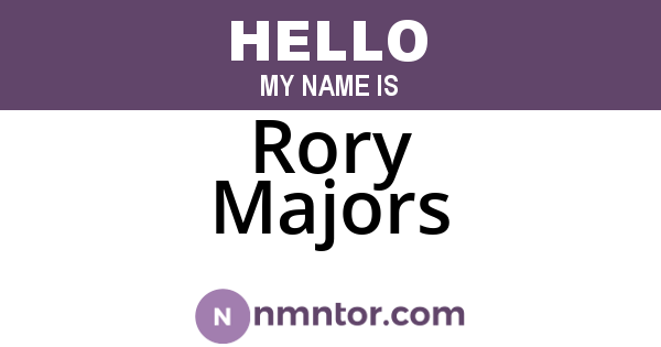 Rory Majors